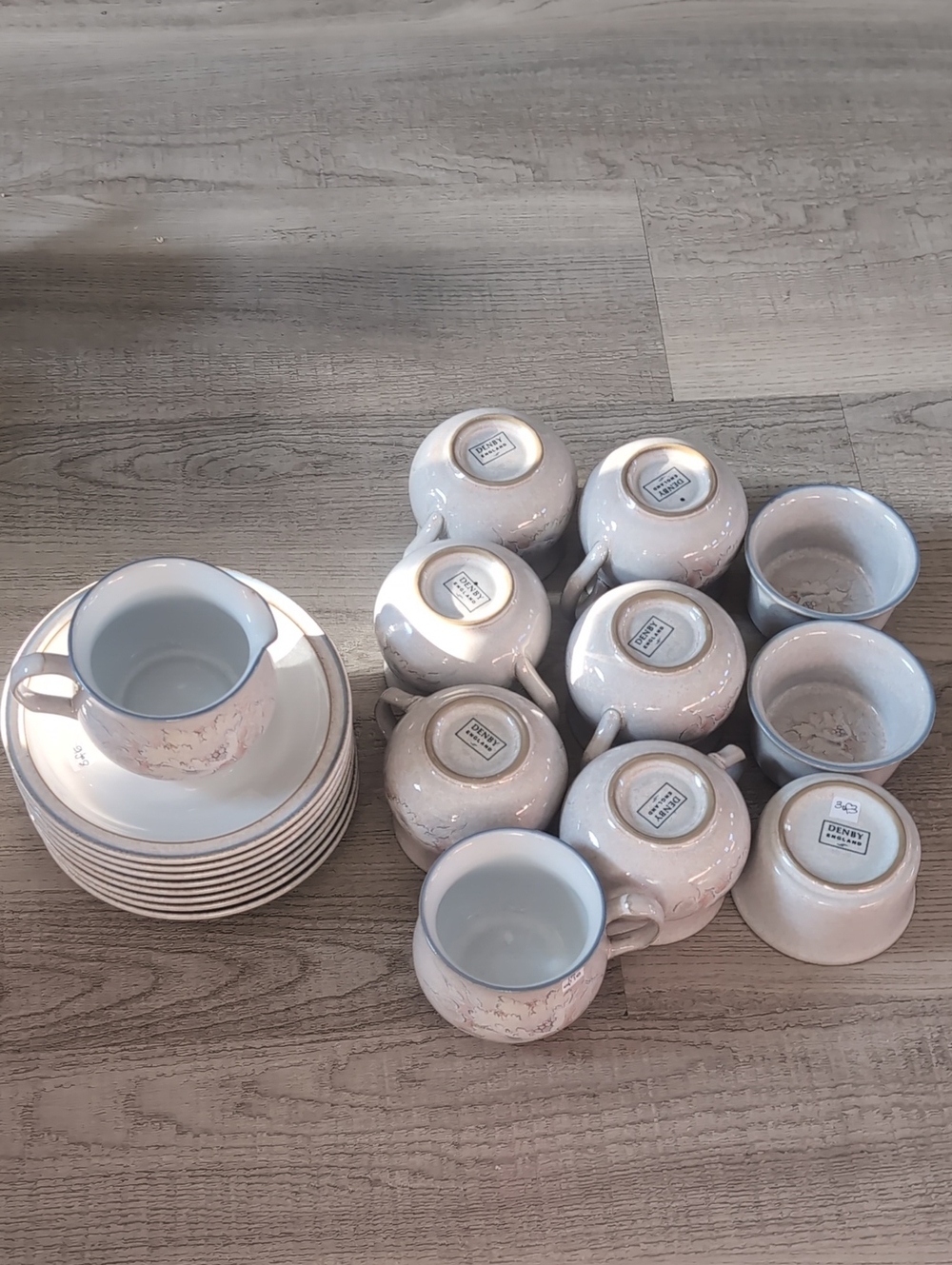 Vintage Denby Tasmin Stoneware Tea Set - Made in England (Sherwood Shape)